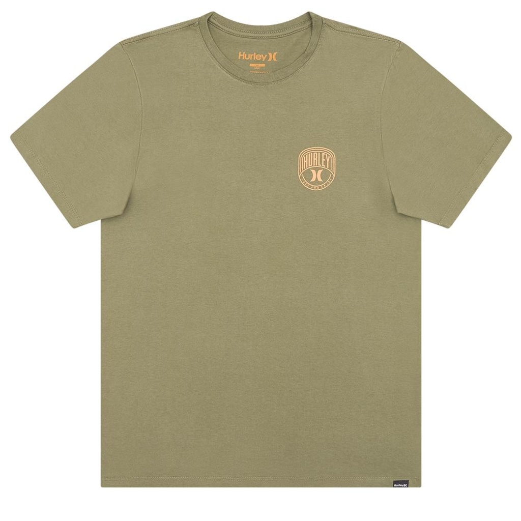 Camiseta Masculina Hurley Escudo