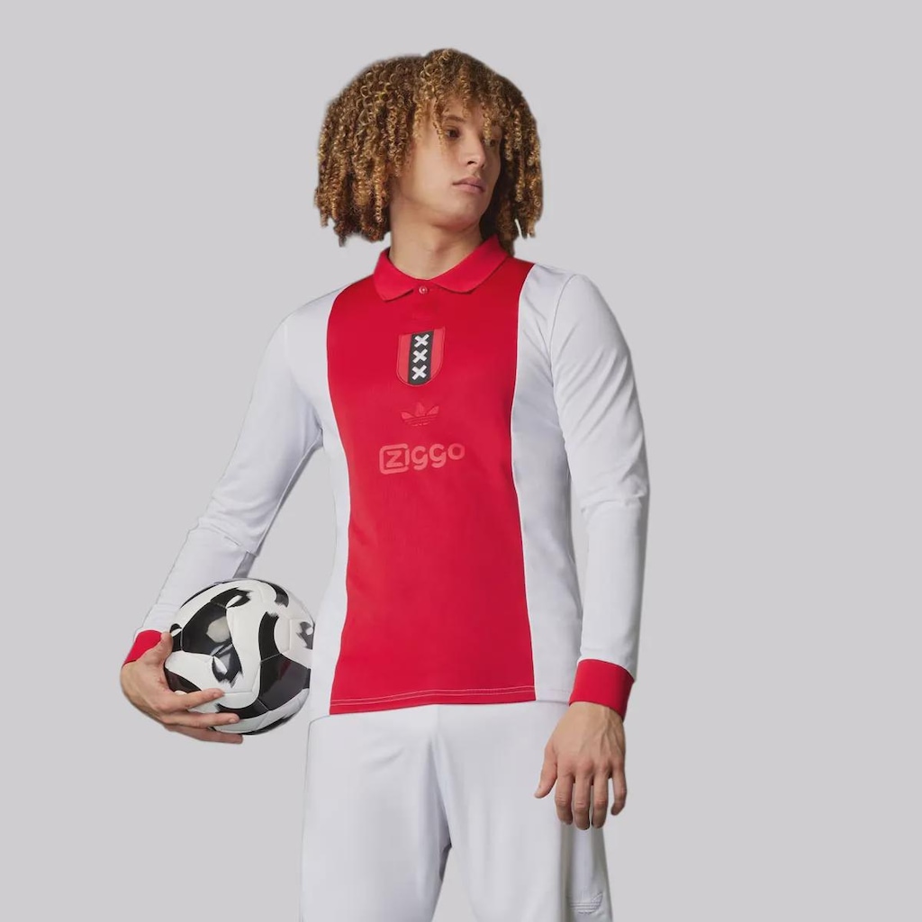 Camisa Manga Longa Masculina adidas Ajax Comemorativa 125 Anos