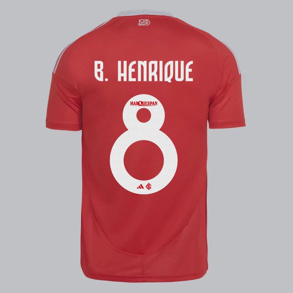 Camisa do Internacional I 2025 adidas 8 B. Henrique Masculina