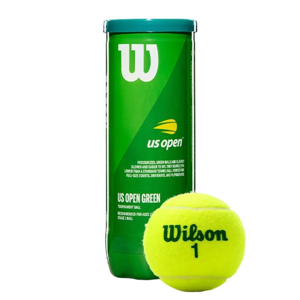 Kit Bolas de Tennis Wilson Us Open Green Tourrname