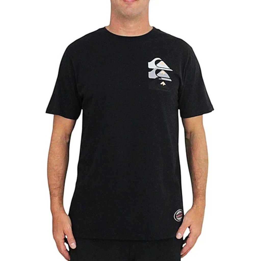 Camiseta Masculina Quiksilver Emb Three Logo