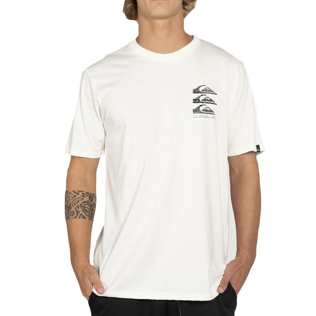 Camiseta Masculina Quiksilver Vertical Logos