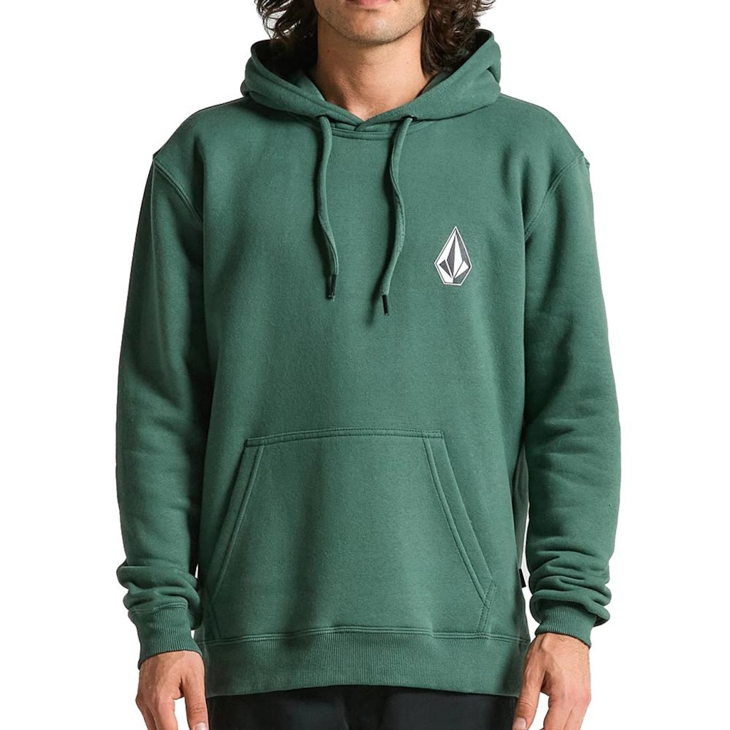 Blusão de Moletom Masculino Volcom Iconic Stone