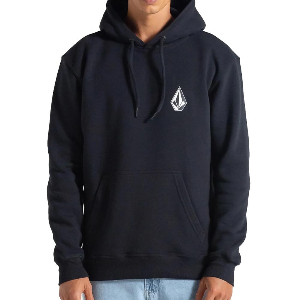 Blusão de Moletom Masculino Volcom Iconic Stone