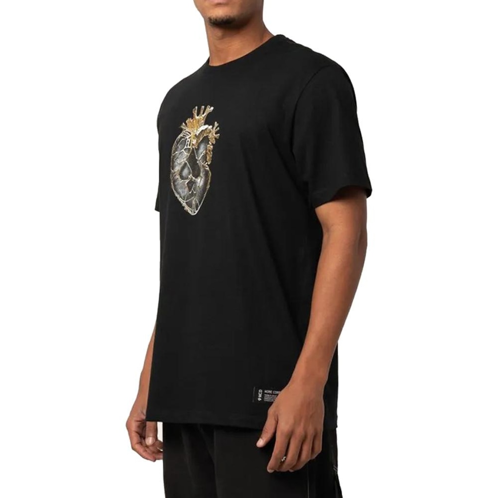 Camiseta Masculina MCD Coração Dourado