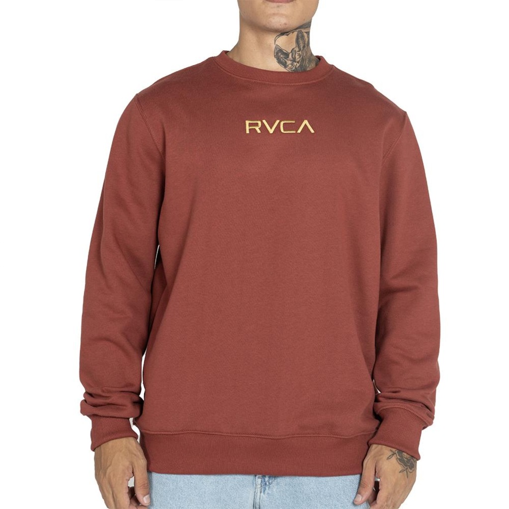 Blusão de Moletom Masculina RVCA Careca RVCA 3D