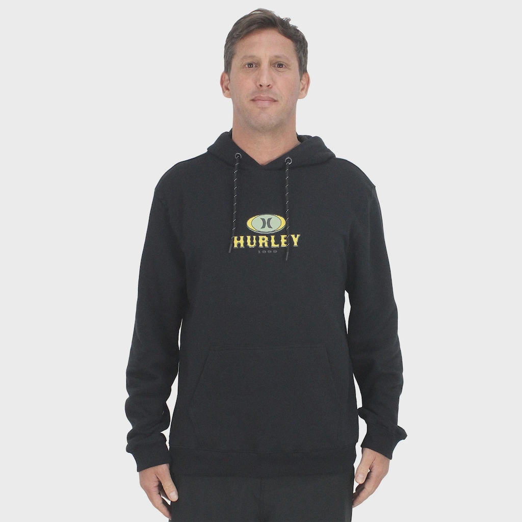 Blusão de Moletom Masculino Hurley Retro Waves