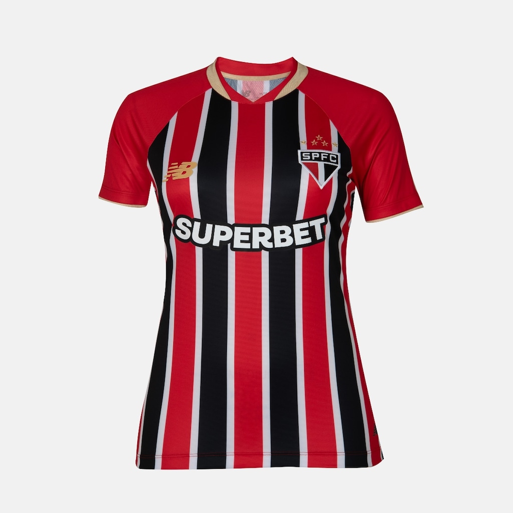 Camisa São Paulo 2025 Uniforme 2 New Balance Feminina