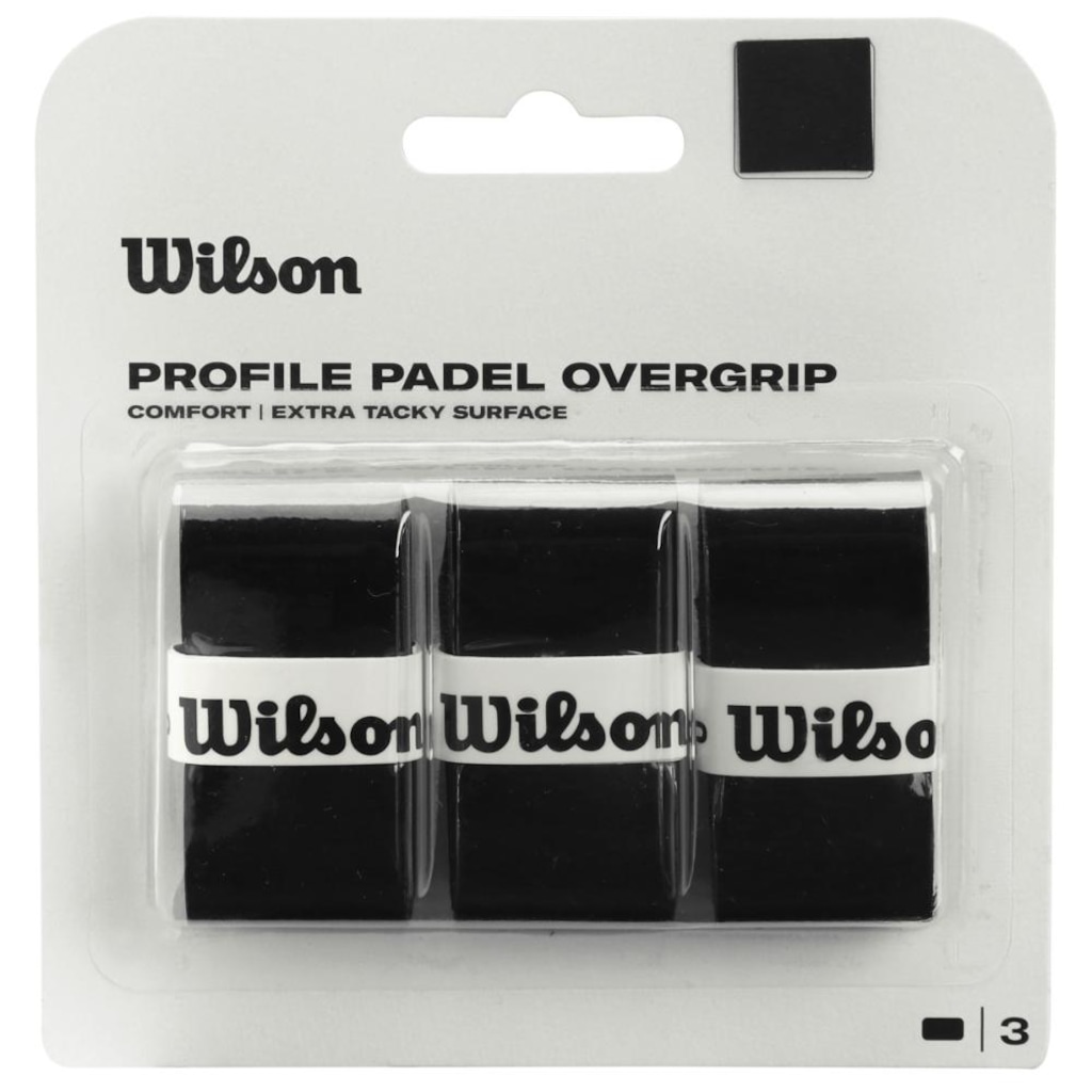 Overgrip Wilson Profile Padel com 03 Unidades