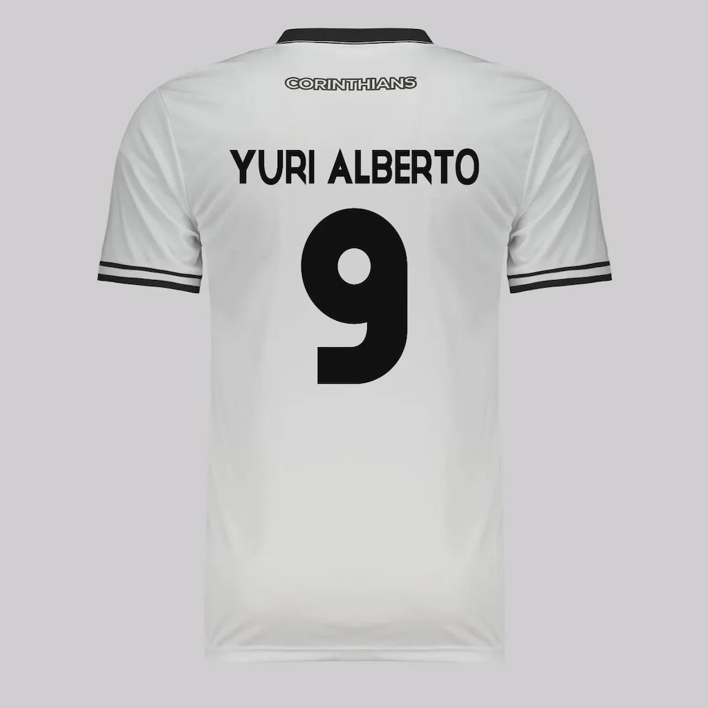 Camisa do Corinthians Logo 9 Yuri Alberto Futfanatics Masculina
