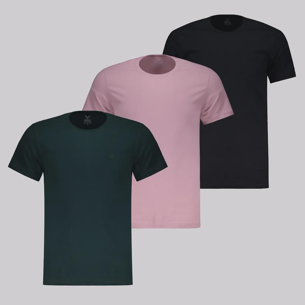 Kit 03 Camisetas Masculina Four All Prime