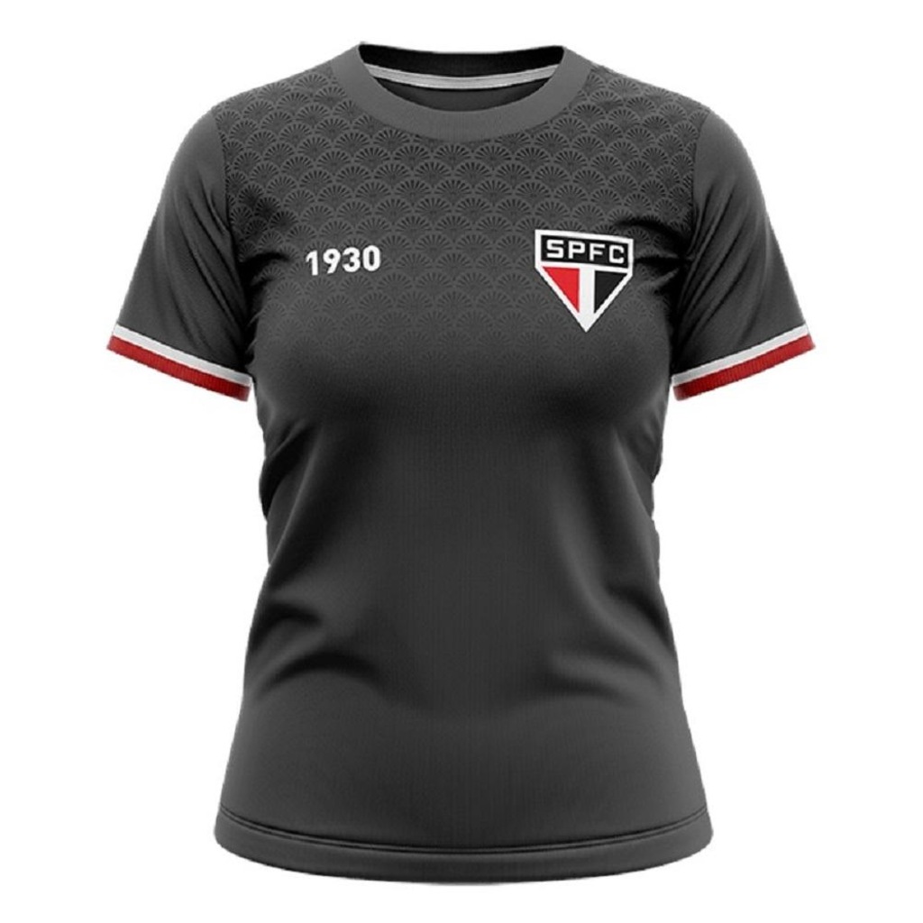 Camiseta Feminina Braziline São Paulo Trofeu