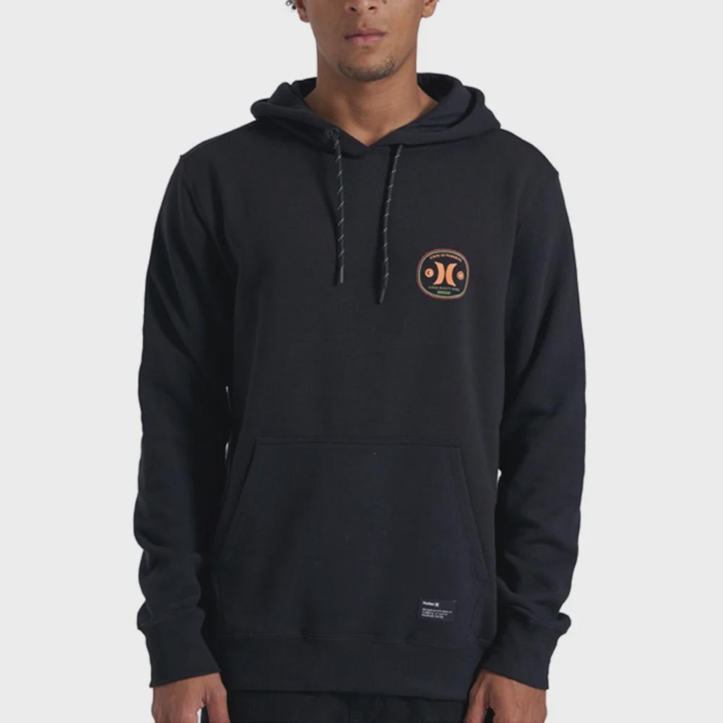 Blusão de Moletom Canguru Masculino Hurley Bottle