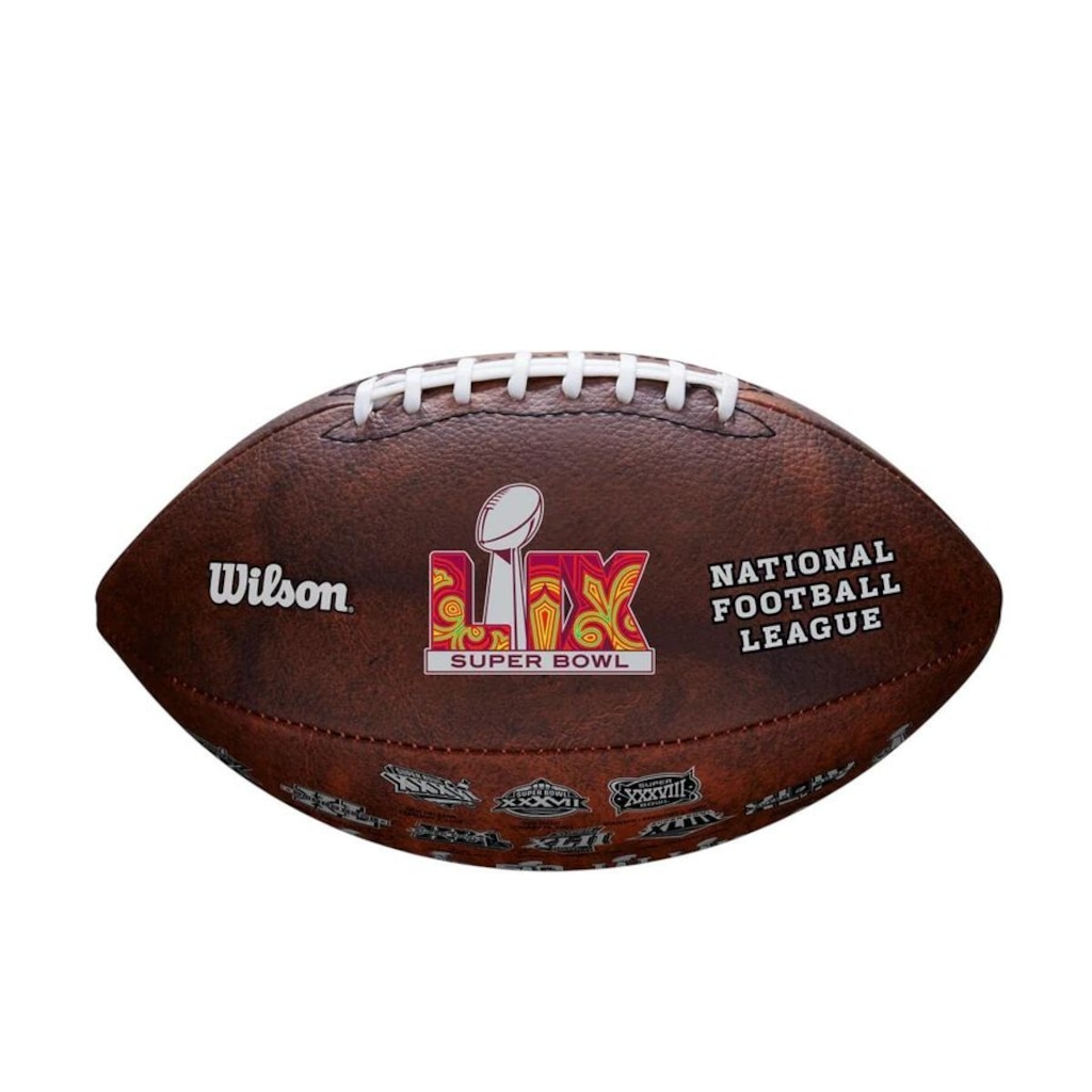 Bola de Futebol Americano Wilson NFL Super Bowl Lix