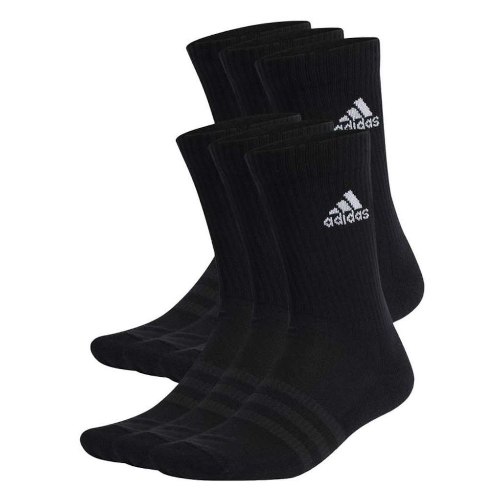 Kit Meia Cano Alto Adidas Sportswear 6 Pares Adulto