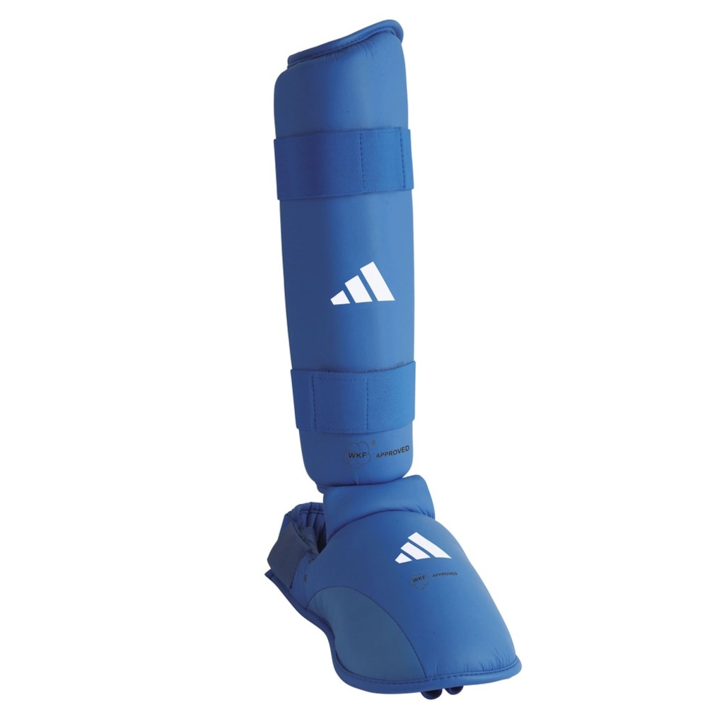 Imagem 2 do produto Caneleira Karatê com Protetor de Pé Azul adidas