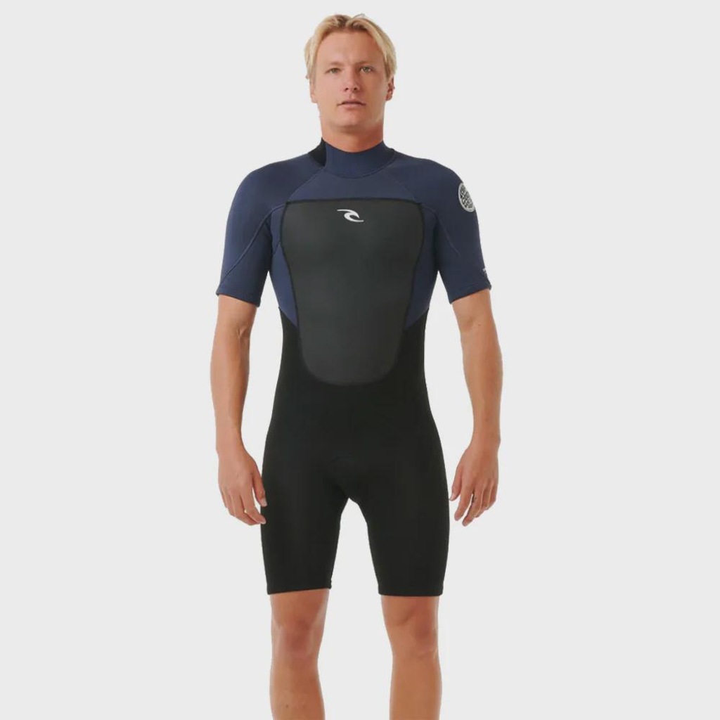 Short John Rip Curl Omega Spring 2mm Back Zip Slate Masculino