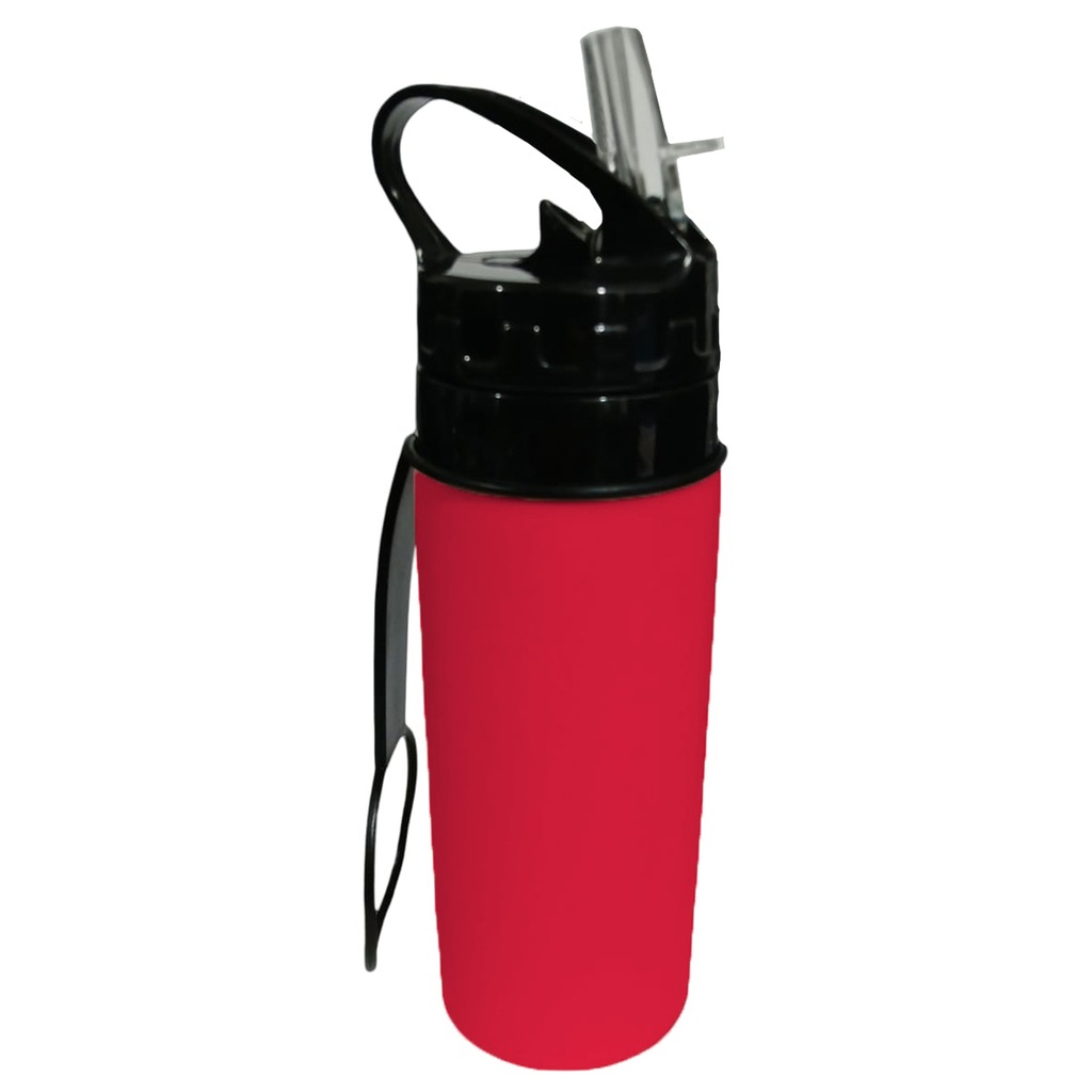 Garrafa de Silicone Gold SportsTracker Retrátil Dobrável 500ml