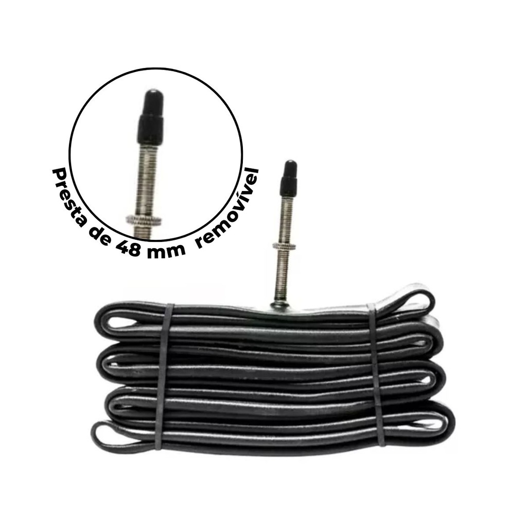 Imagem 2 do produto Par Câmara de ar Kenda 700 x 18/23 bico fino 48 mm removível