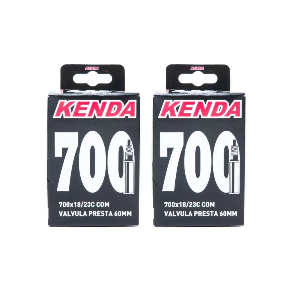 Par Câmara de ar Kenda aro 700 x 18/23 bico fino 60 mm