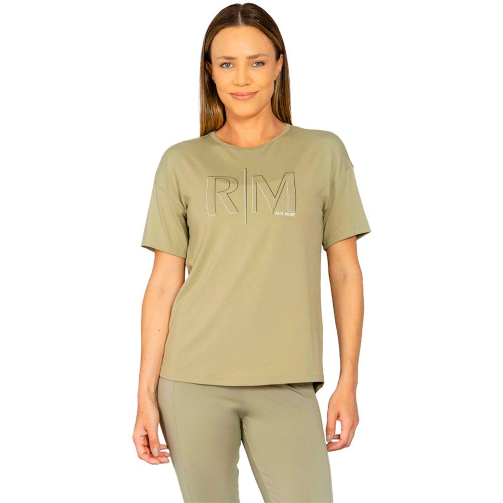 Camiseta Run More Alongada Feminina