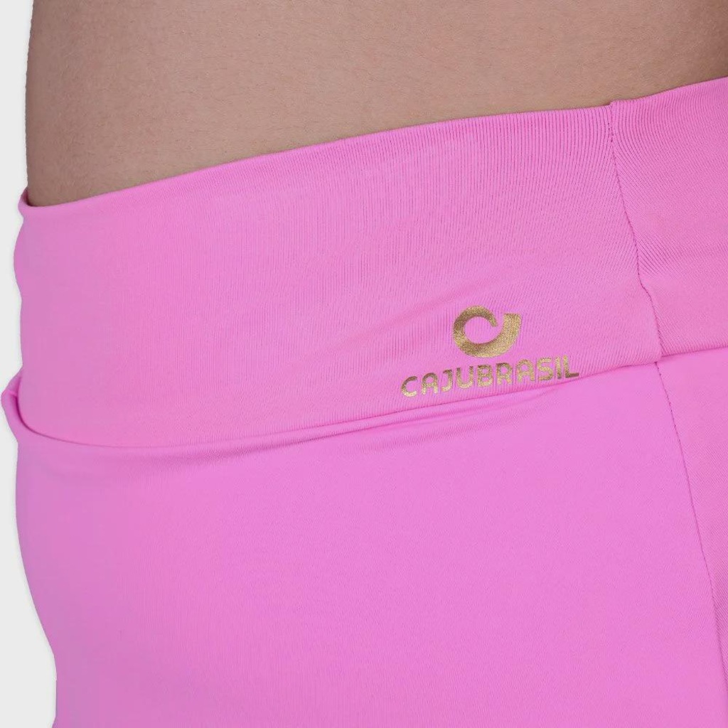 Imagem 4 do produto Short Saia Feminino Caju Brasil Classic Rosa Glossy
