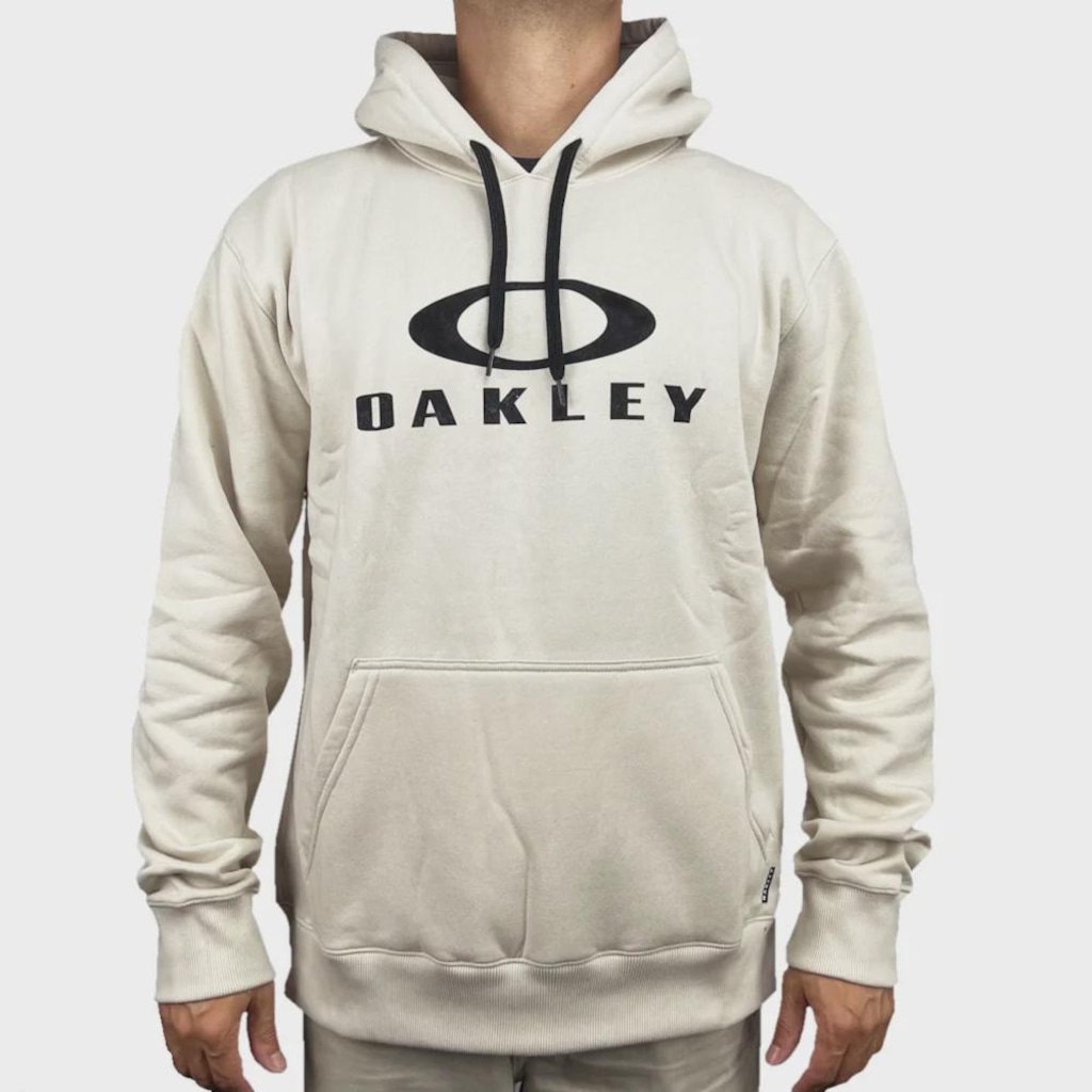 Blusão de Moletom Canguru Masculino Oakley Dual Hoodie II Humus