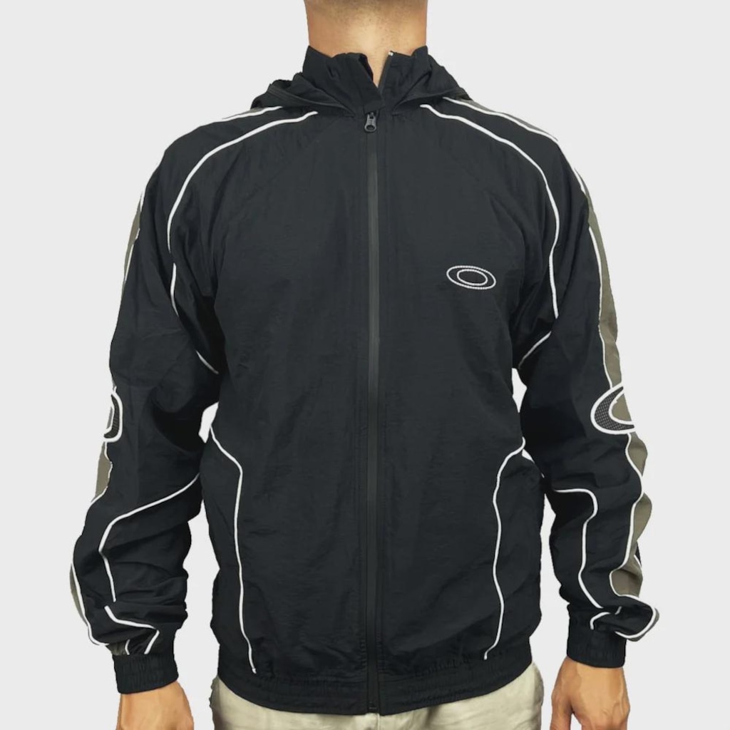 Jaqueta Masculina Oakley Windbreak Technomilky Blackout