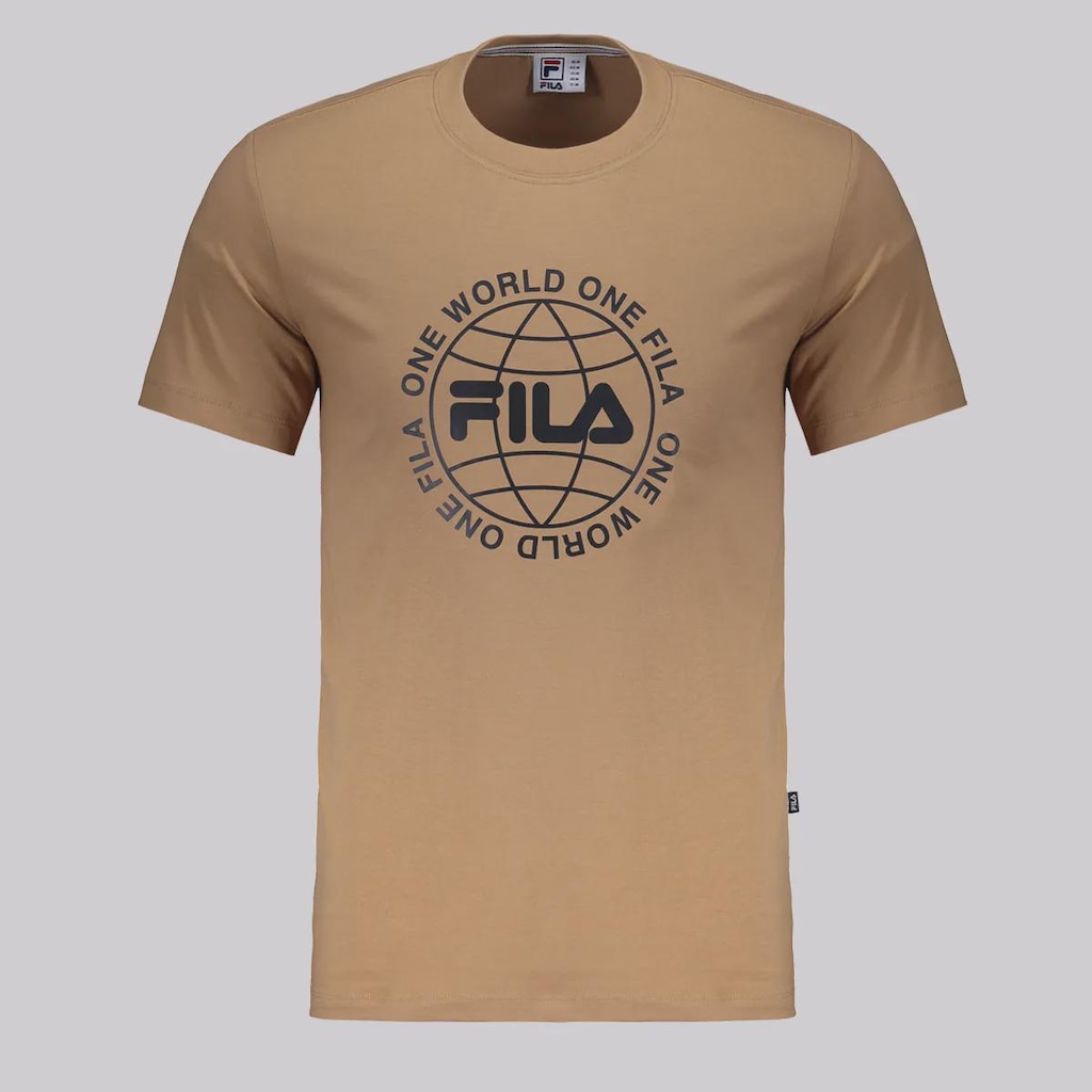 Camiseta Masculina Fila World Letter