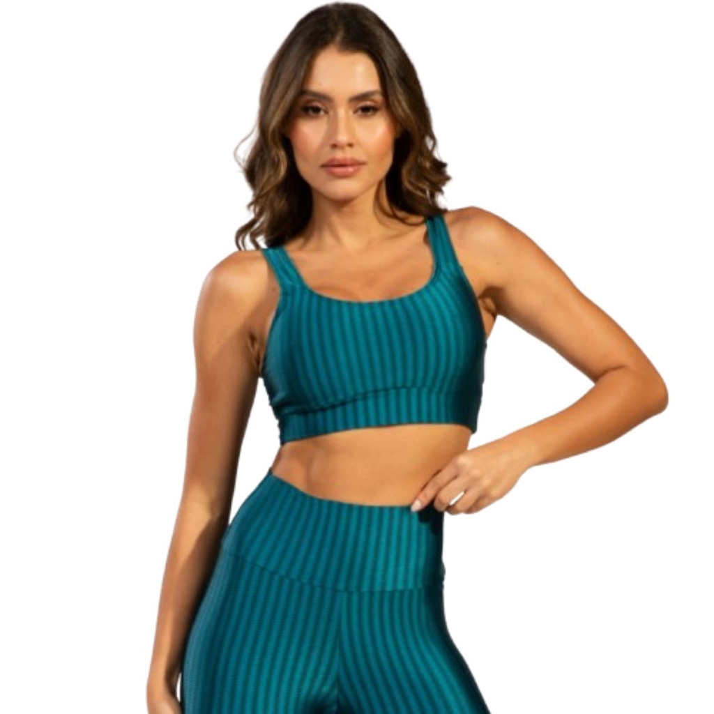 Top Fitness New Zig 3D Vekyo com Bojo Removível Feminino