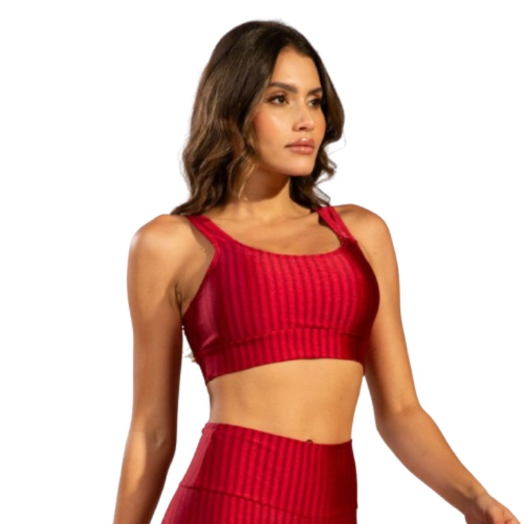 Imagem 3 do produto Top Fitness New Zig 3D Vekyo com Bojo Removível Feminino