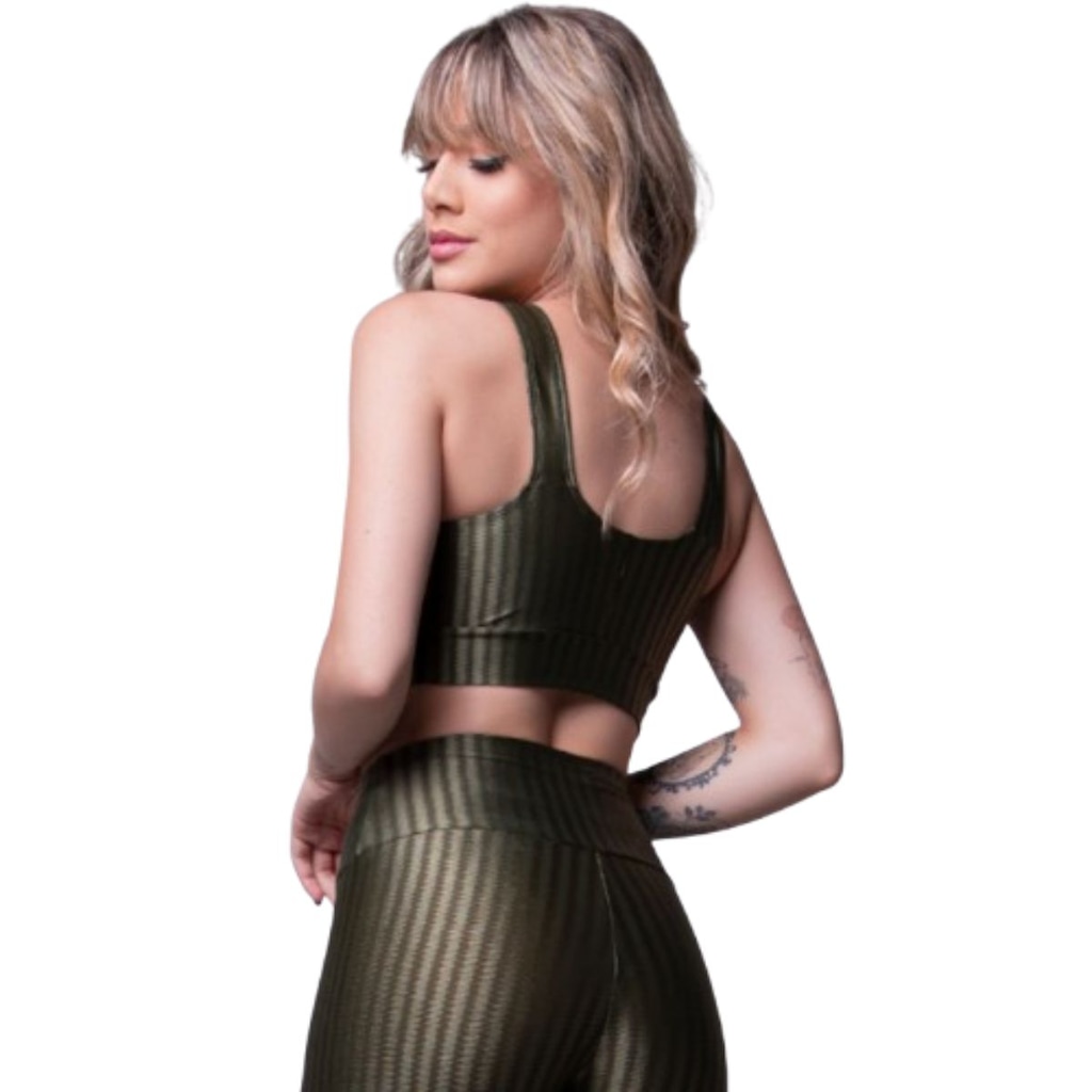 Imagem 2 do produto Top Fitness New Zig 3D Vekyo com Bojo Removível Feminino