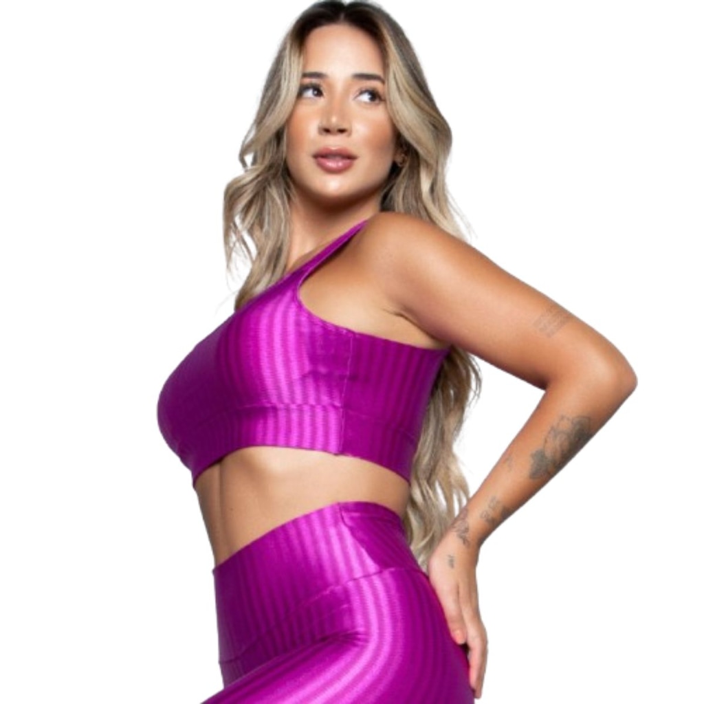 Imagem 3 do produto Top Fitness New Zig 3D Vekyo com Bojo Removível Feminino