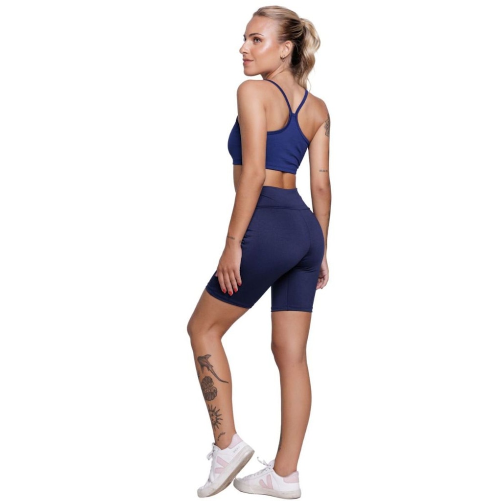 Imagem 2 do produto Conjunto Top Alça Fina e Bermudinha Suplex Vekyo