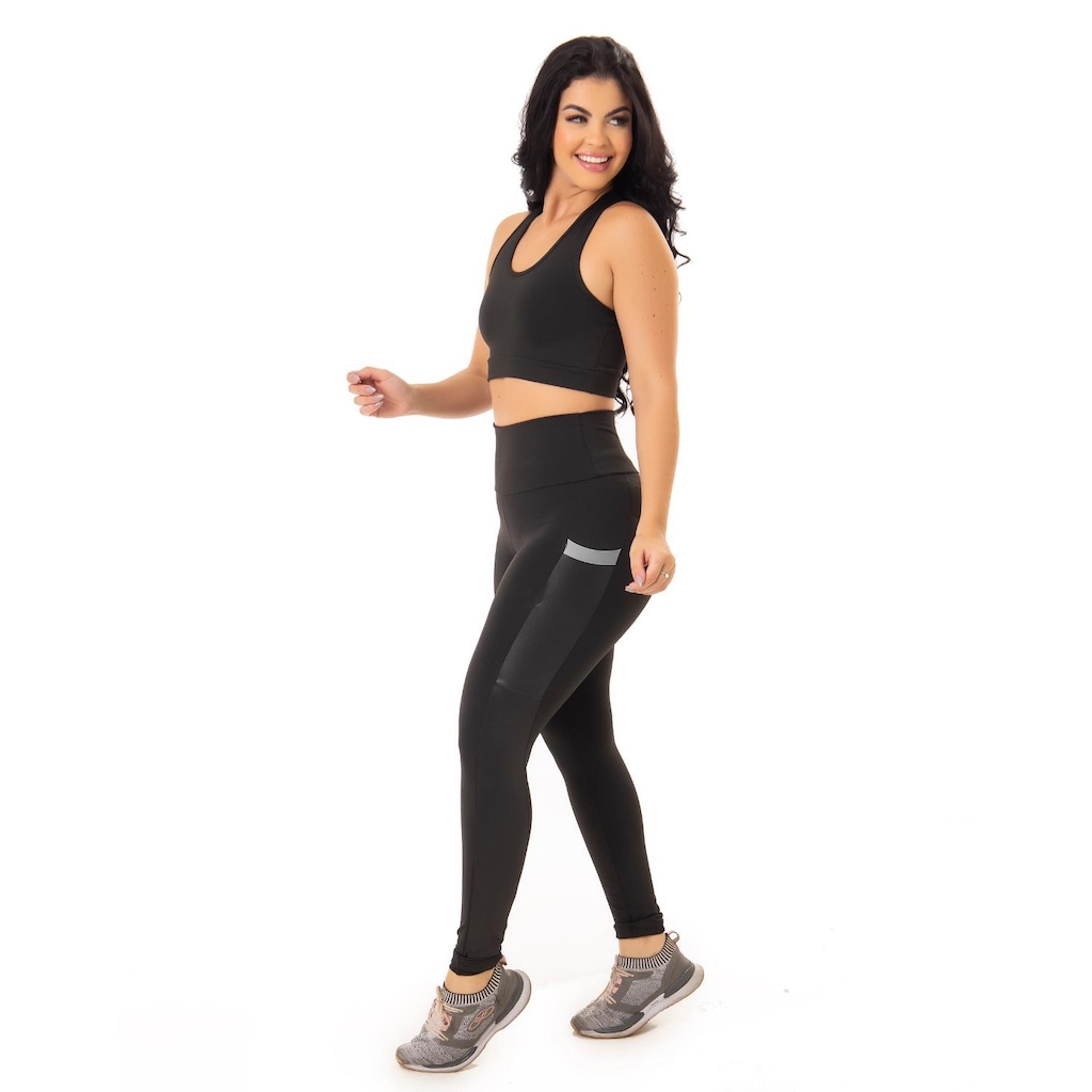 Imagem 3 do produto Calça Legging Suplex Zero Transparência Feminina