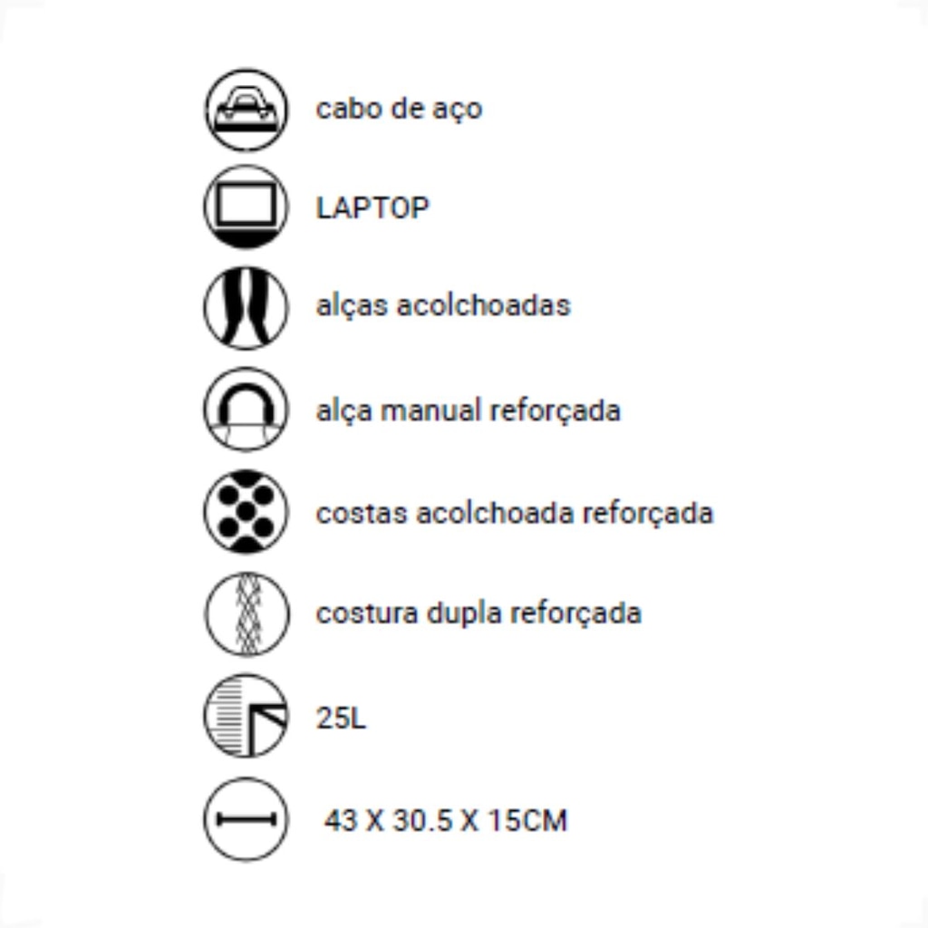 Imagem 5 do produto Mochila Unissex Mormaii Cabo de Aço 25 Litros