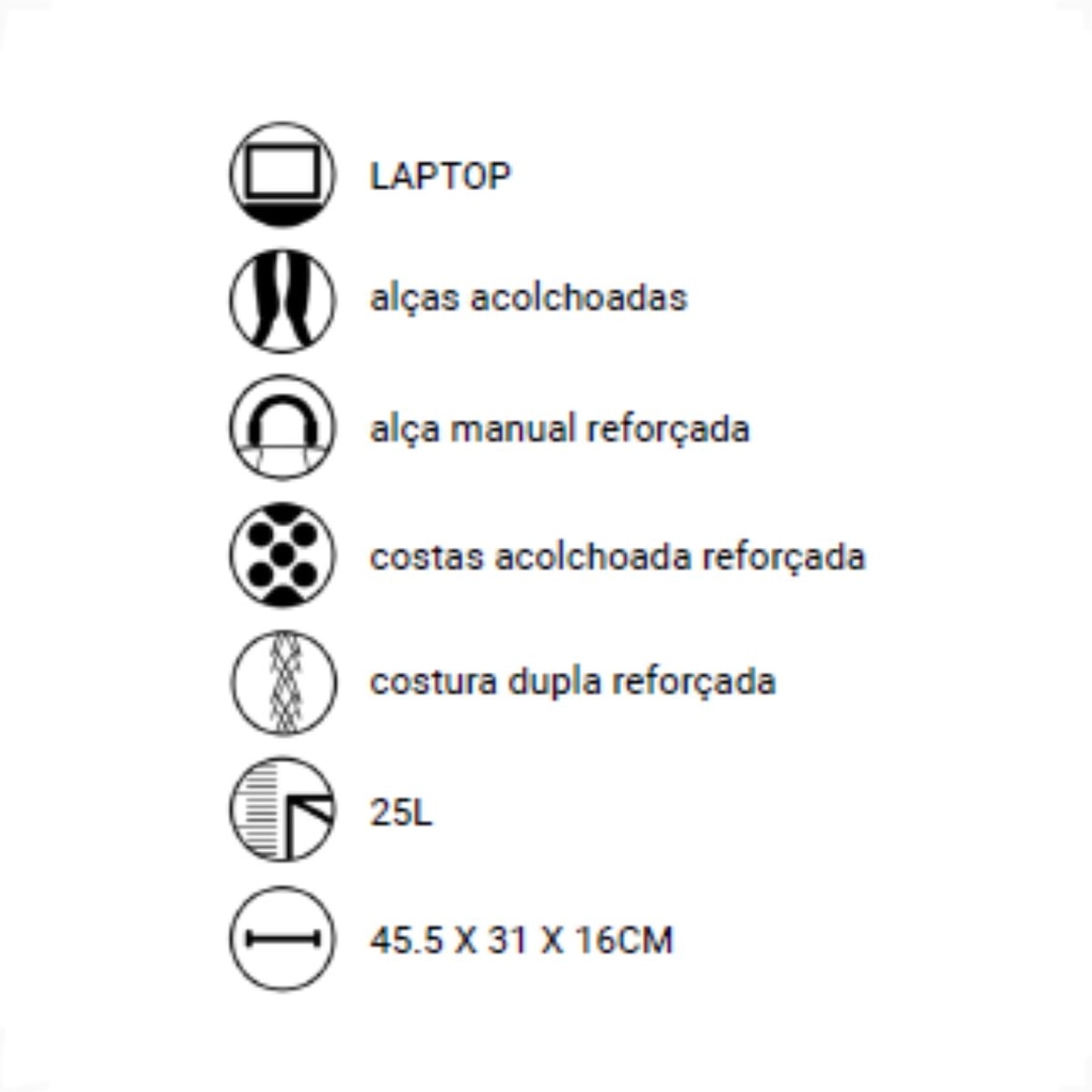Imagem 5 do produto Mochila Unissex Mormaii Poliéster Reforçada 25 litros