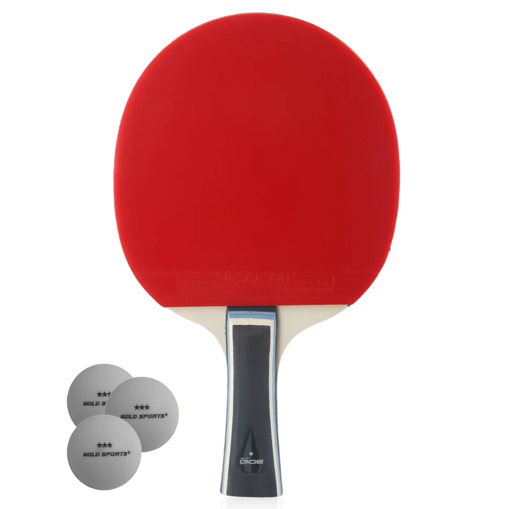 Kit Tênis de Mesa Boli -1 Raq 1 Estrela bolsa e 3 bolas - Gold Sports