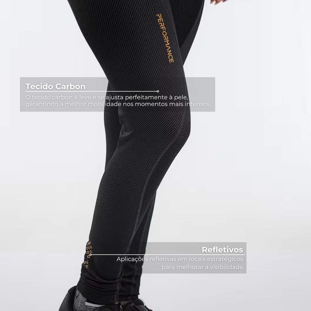 Imagem 3 do produto Calça Bretelle de Ciclismo Free Force Performance Gel Feminina