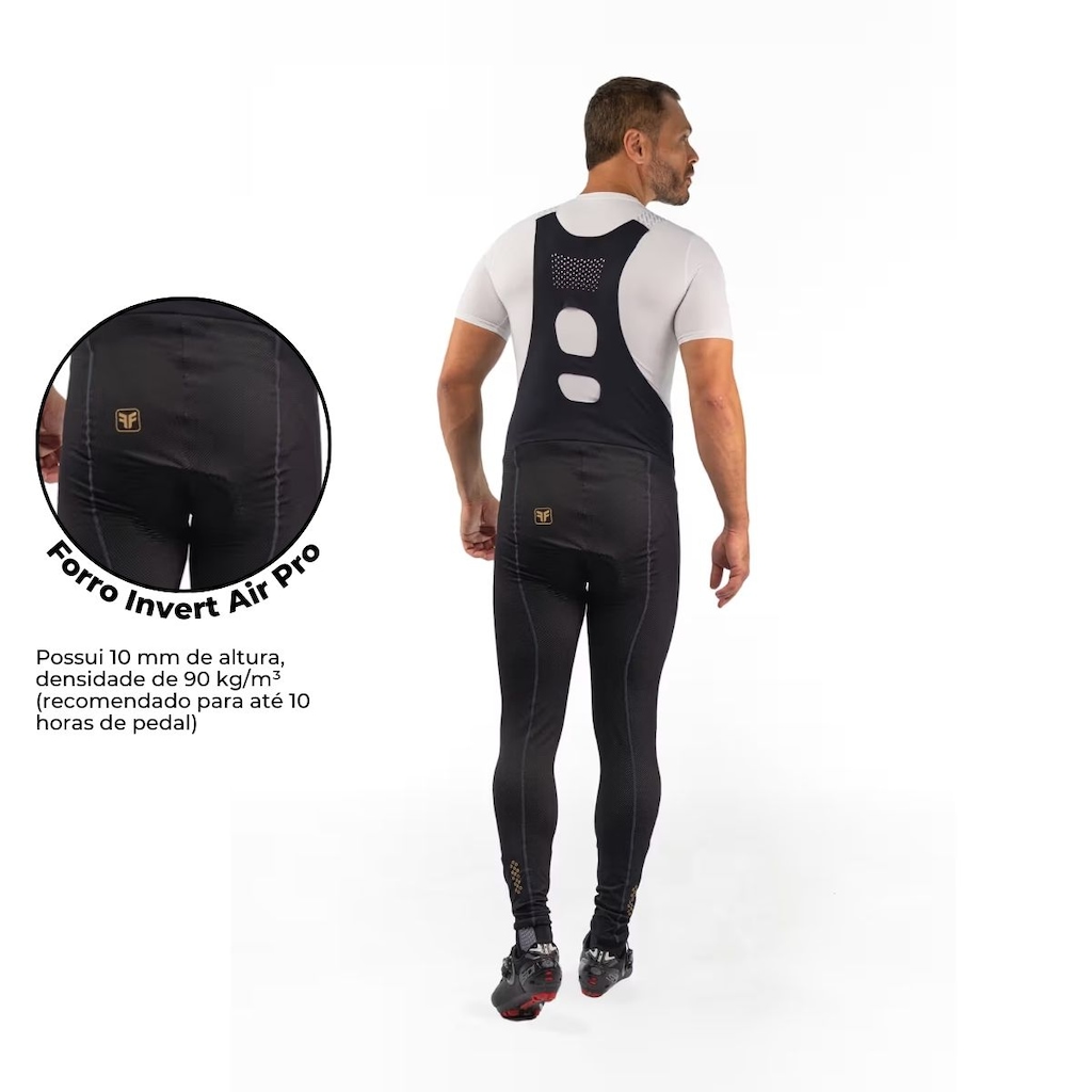 Imagem 2 do produto Calça Bretelle de Ciclismo Free Force Performance Gel Masculina