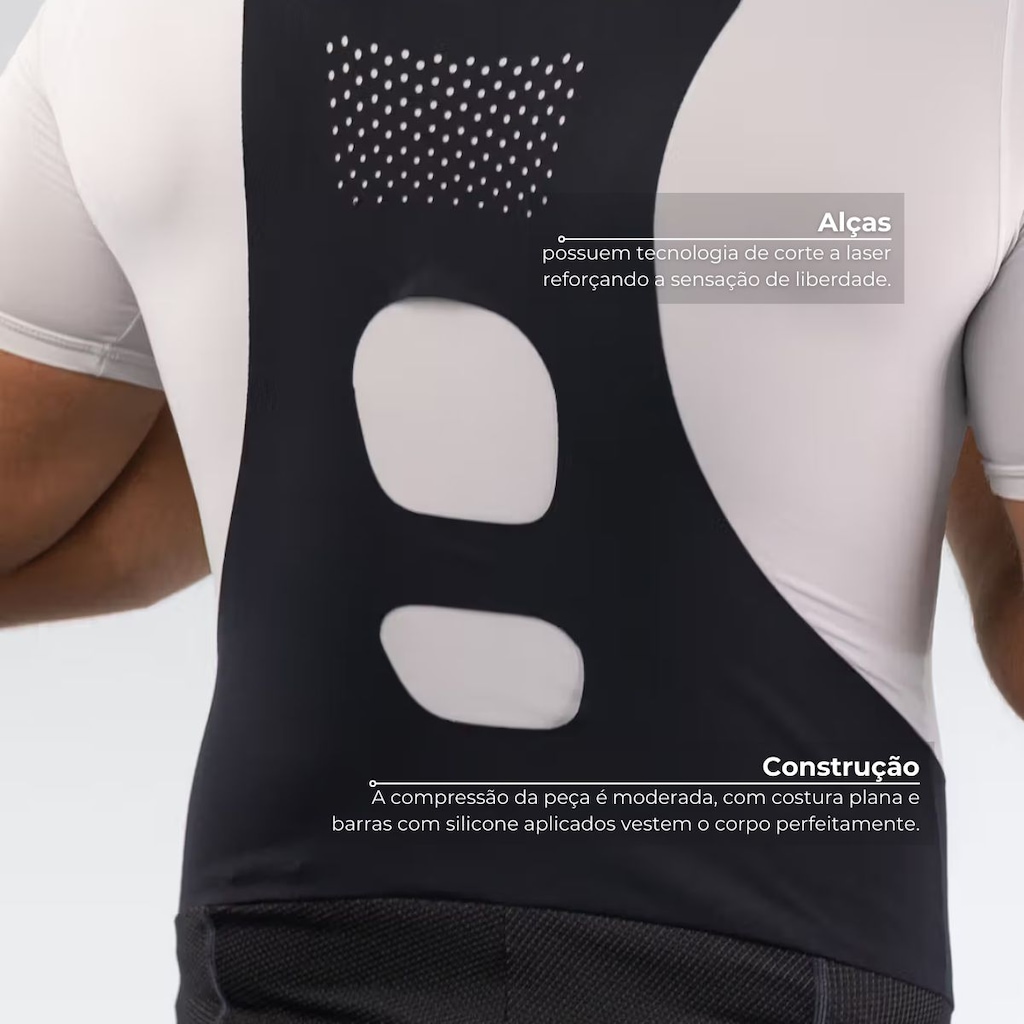 Imagem 3 do produto Calça Bretelle de Ciclismo Free Force Performance Gel Masculina