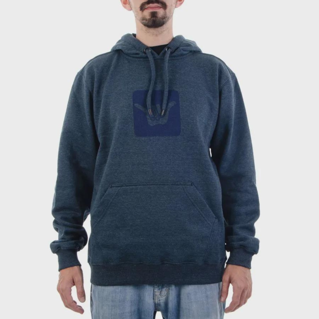 Blusão de Moletom Masculino Hang Loose Squared Logo