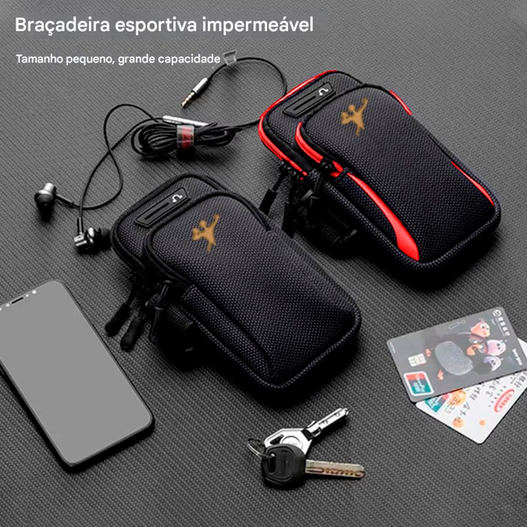 Imagem 4 do produto Mini Pochete de Braço Gold Sports Esportiva