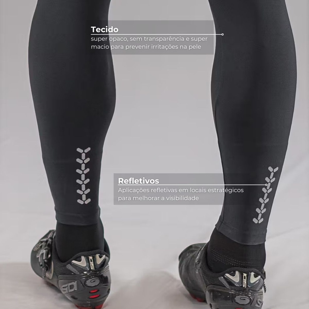 Imagem 4 do produto Calça Bretelle de Ciclismo Free Force Classic Invert Masculina