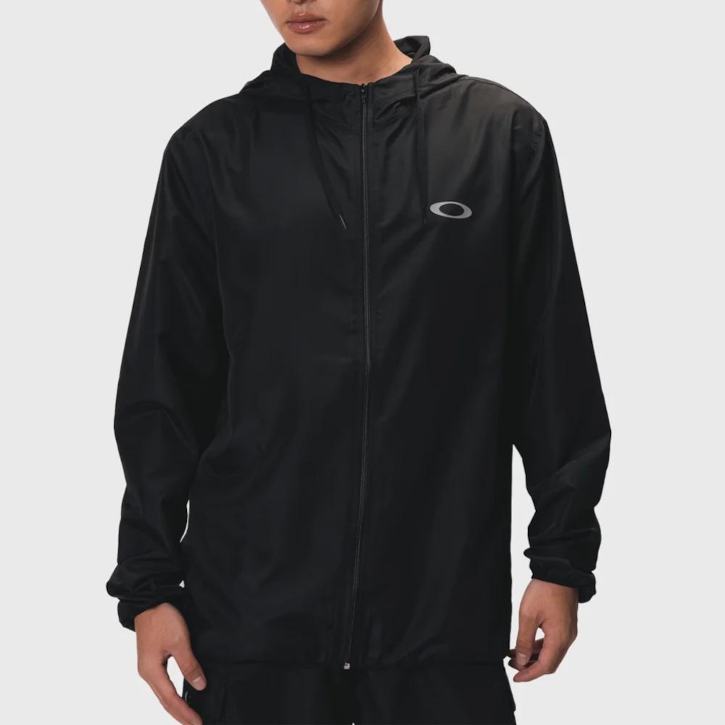Jaqueta Corta Vento Masculina Oakley Essential Windbreaker Blackout
