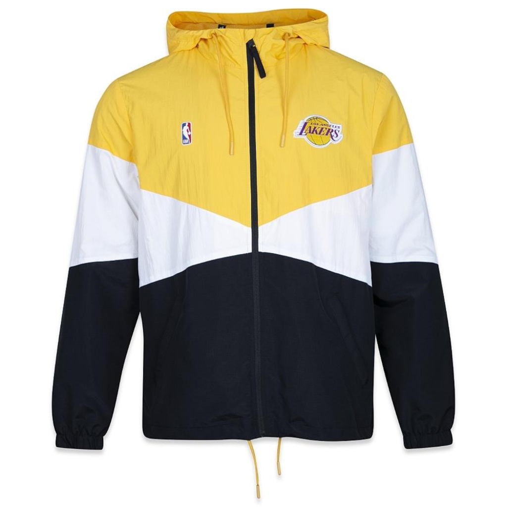 Jaqueta Corta Vento Masculina New Era Los Angeles Lakers Institutional