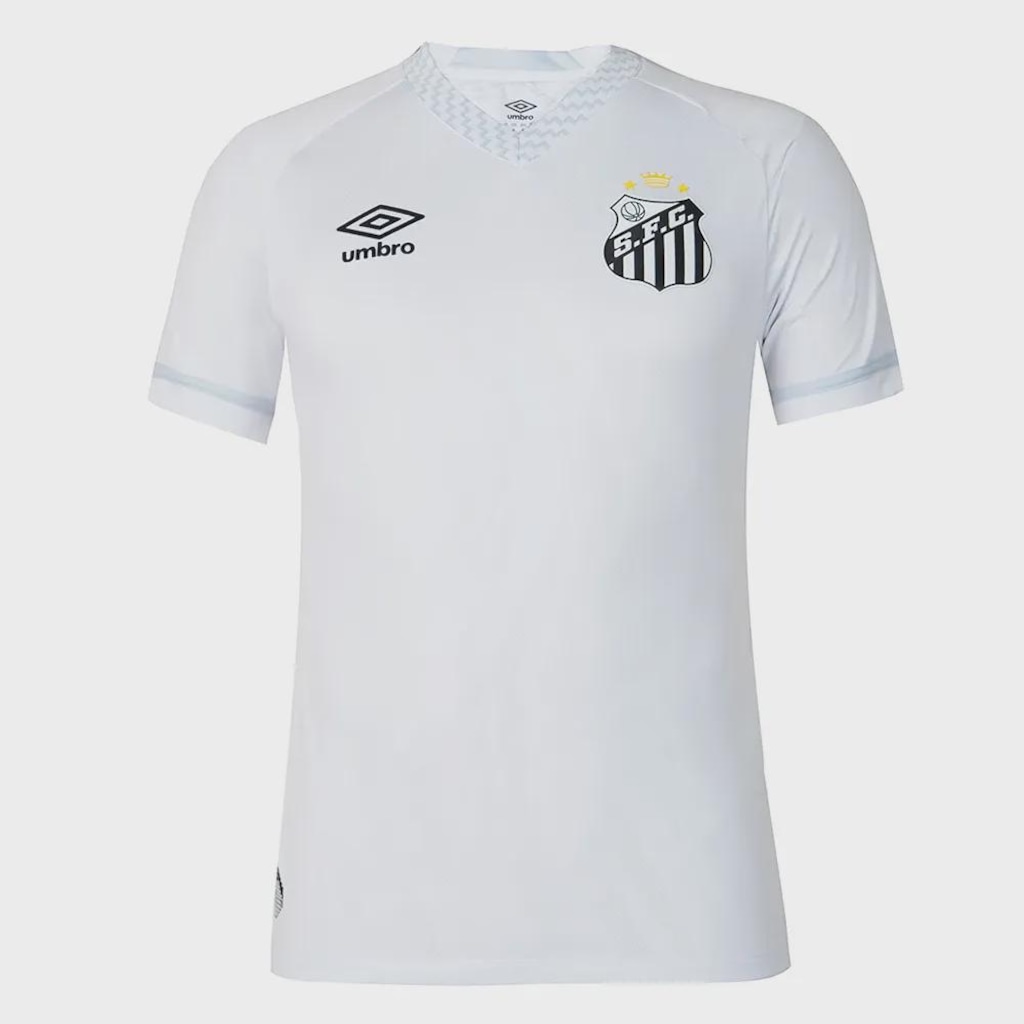 Camisa Masculina do Santos Oficial 1 2025 Jogador Umbro
