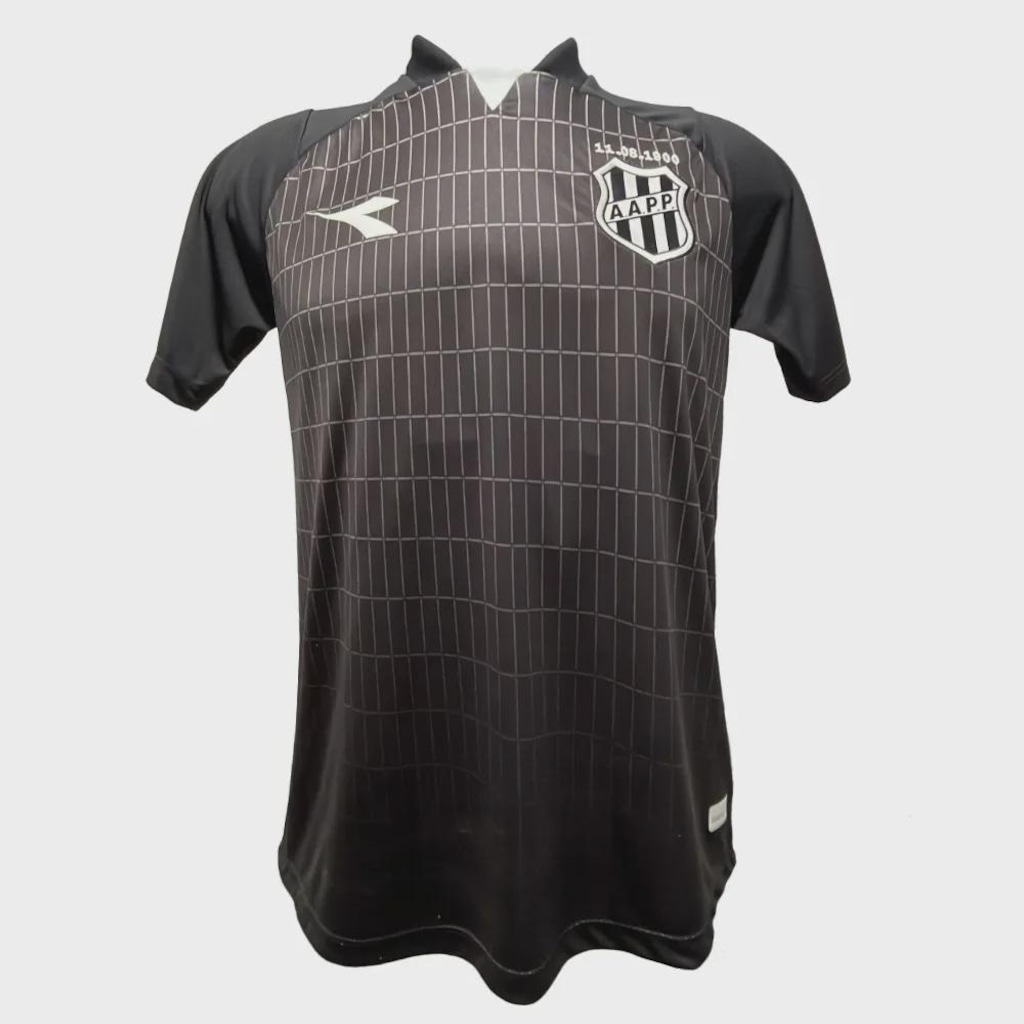 Camisa de Aquecimento Masculina da Ponte Preta 2025 Diadora Jogador