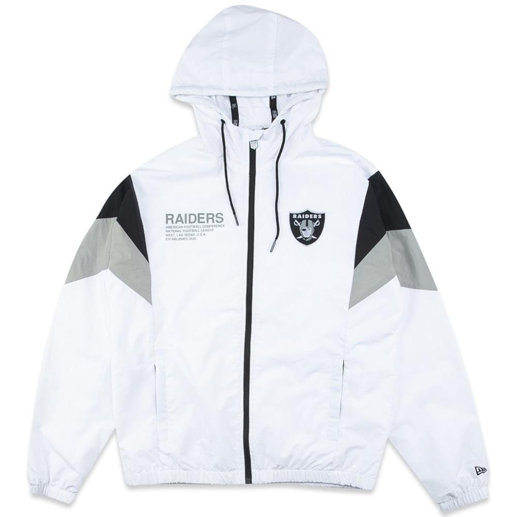 Jaqueta Corta Vento Masculina New Era Las Vegas Raiders Style