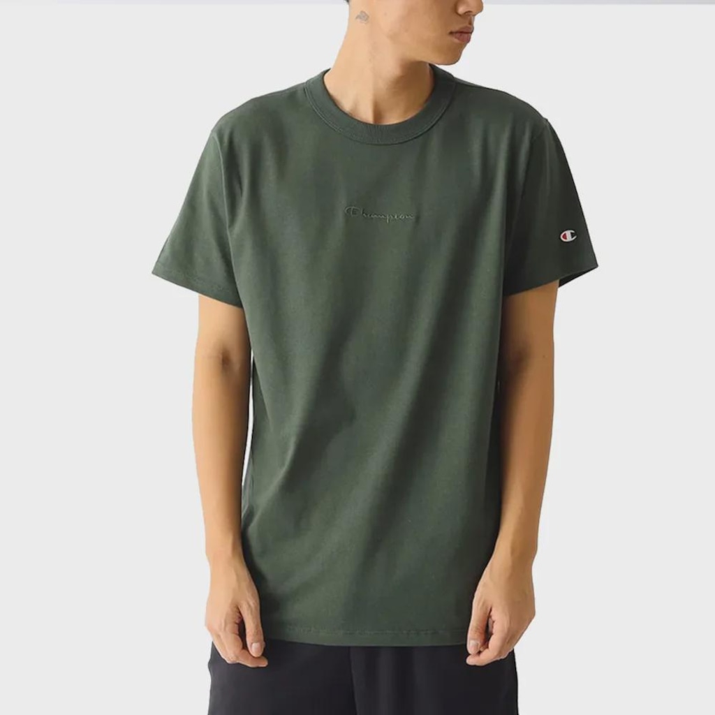 Camiseta Masculina Champion Heritage Meia Malha Ground